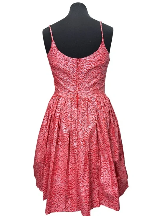 Bernie Dexter Chelsea Red & Silver Tinsel Town Fit-and-Flare Sundress Sz XL - Picture 4 of 5